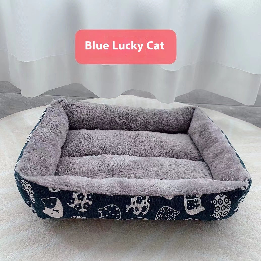 Moisture-Proof Linen Bed for Happy Pets 1