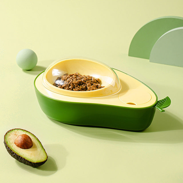 Playful Avocado Pet Bowl – Automatic Water & Food Feeder
