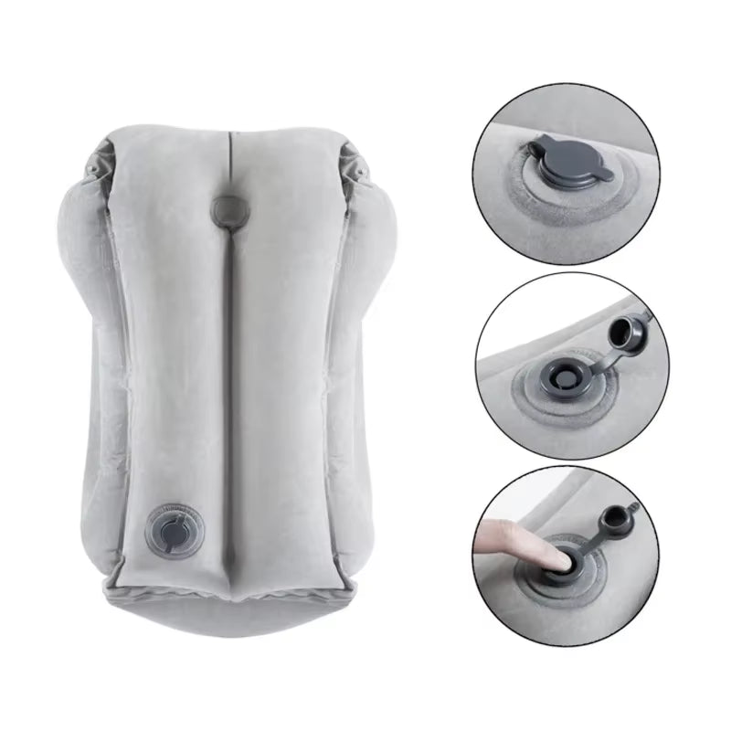 Ultimate Comfort Travel Pillow: Inflatable Air Cushion for Support While Flying, Driving, or at the Office