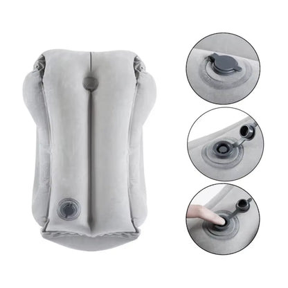 Ultimate Comfort Travel Pillow: Inflatable Air Cushion for Support While Flying, Driving, or at the Office