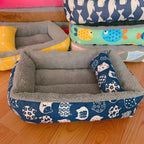 Moisture-Proof Linen Bed for Happy Pets 1