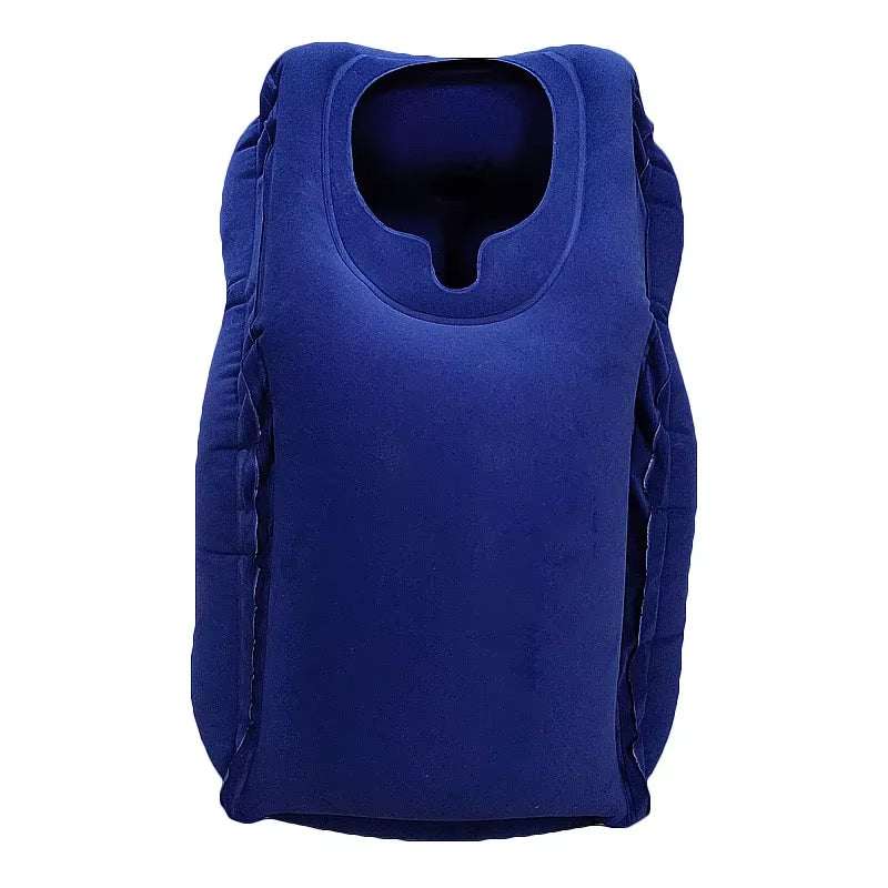 Ultimate Comfort Travel Pillow: Inflatable Air Cushion for Support While Flying, Driving, or at the Office