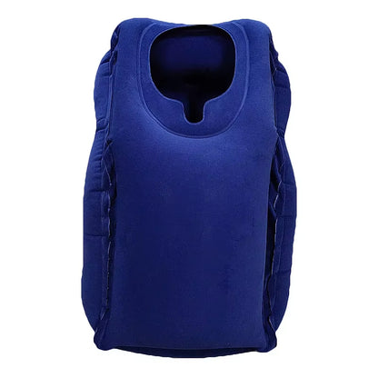Ultimate Comfort Travel Pillow: Inflatable Air Cushion for Support While Flying, Driving, or at the Office